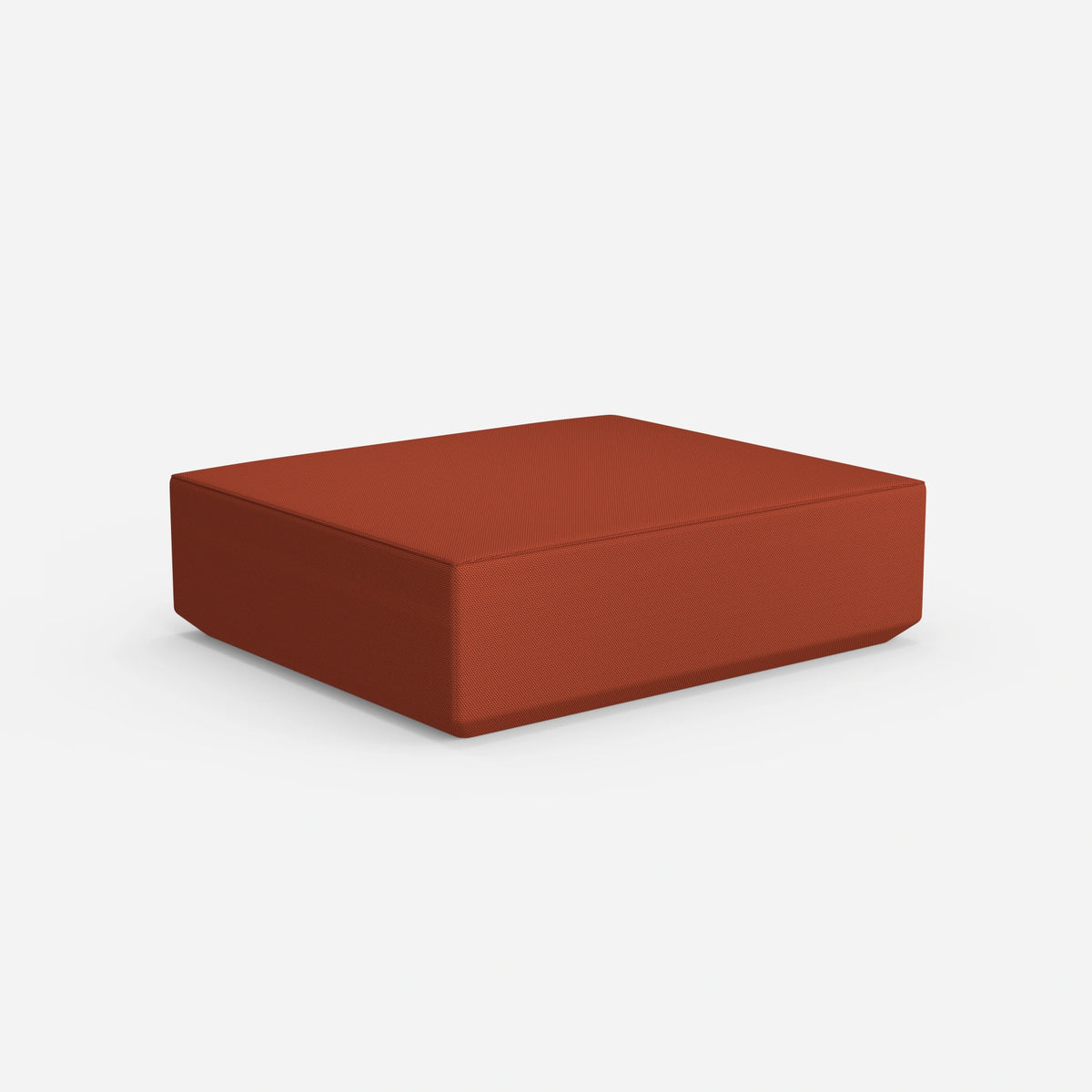 Moderner großer Pouf von hinten
