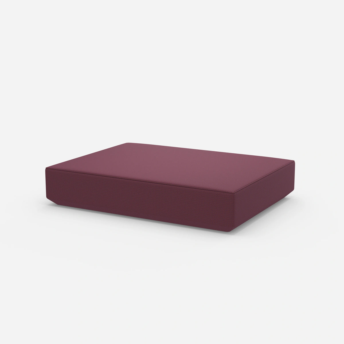 Moderner Pouf groß 160 cm breit von der Seite