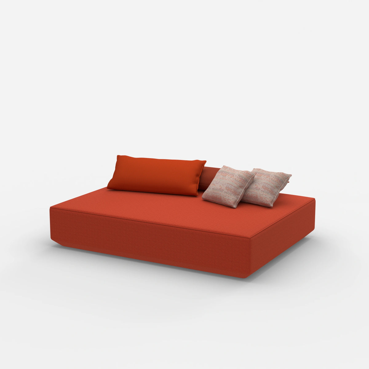Moderner Pouf in groß von der Seite