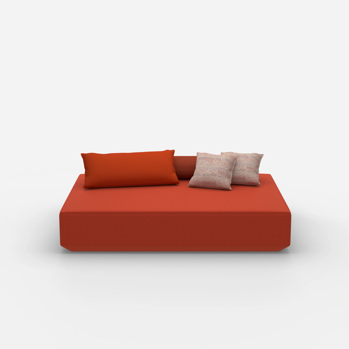 Moderner Pouf in groß von vorne