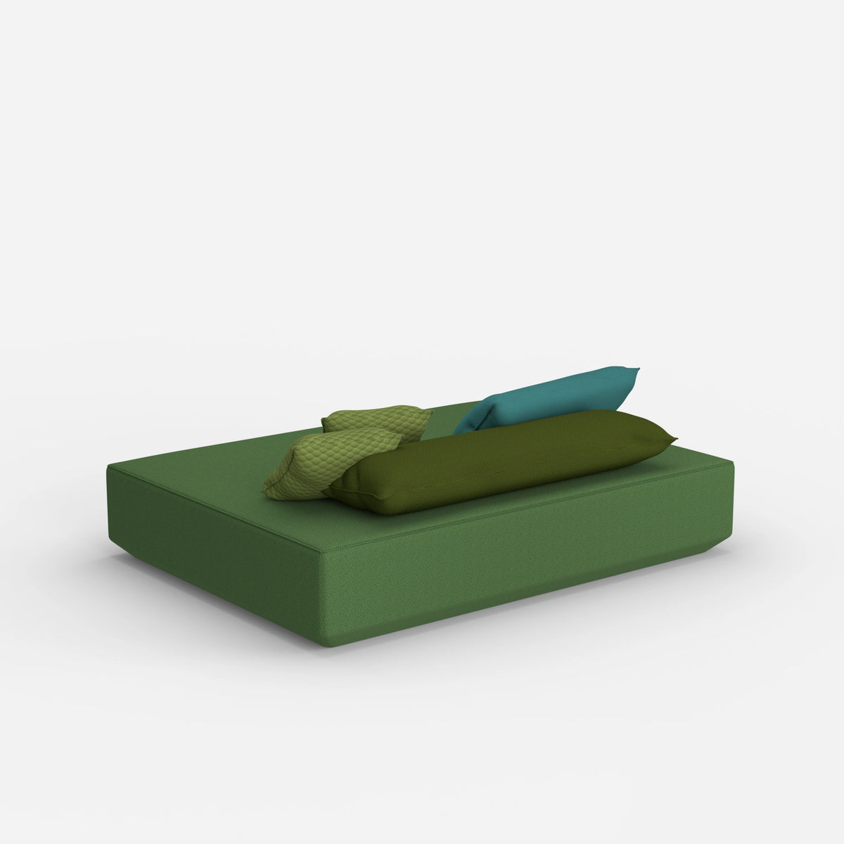 Moderner Pouf in groß von hinten