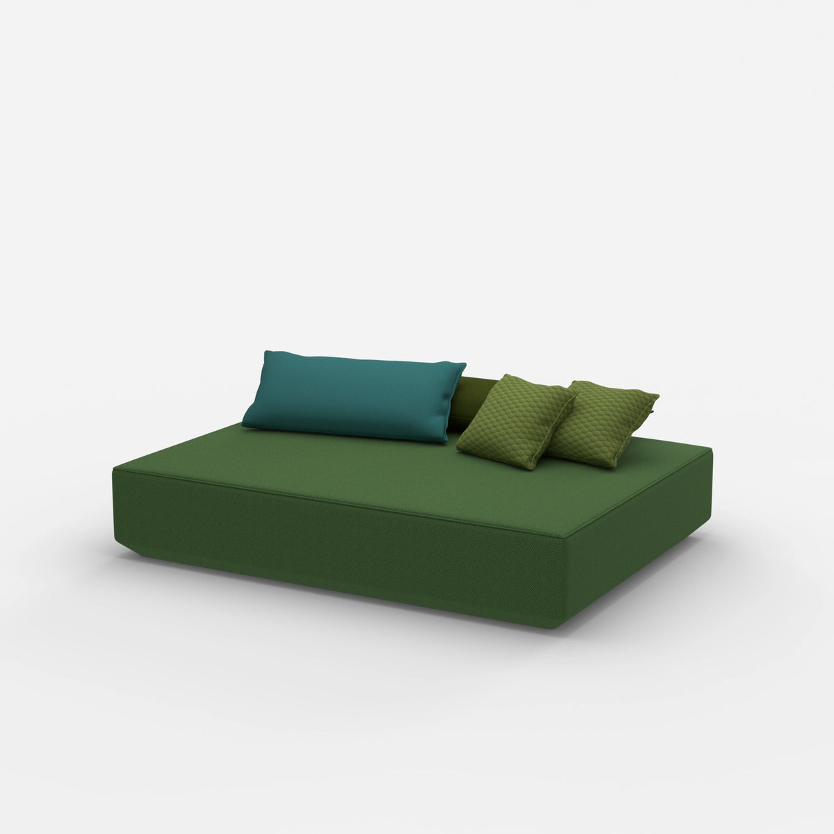 Moderner Pouf in groß von der Seite