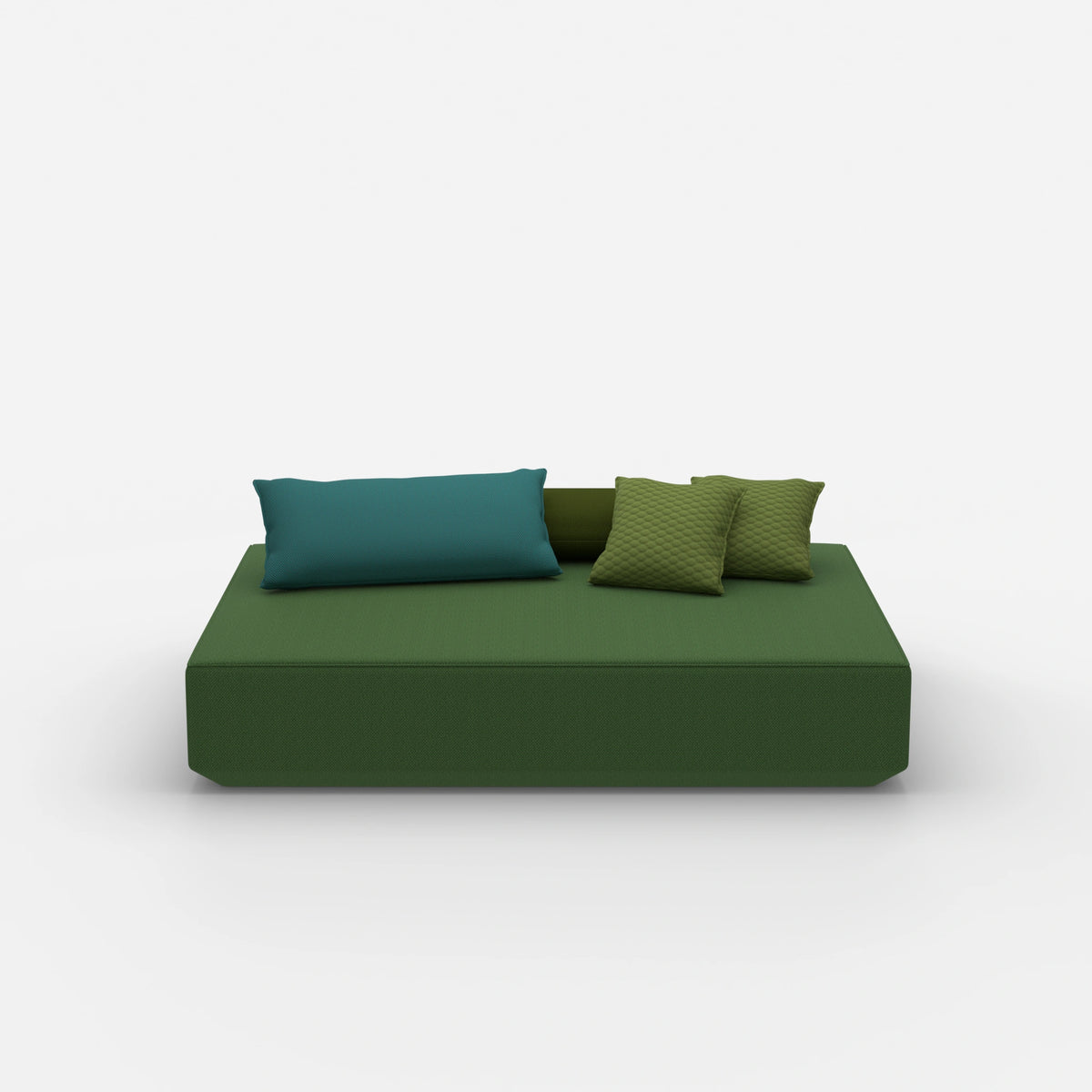 Moderner Pouf in groß von vorne