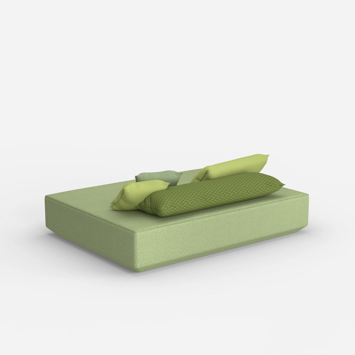 Moderner Pouf in groß von hinten