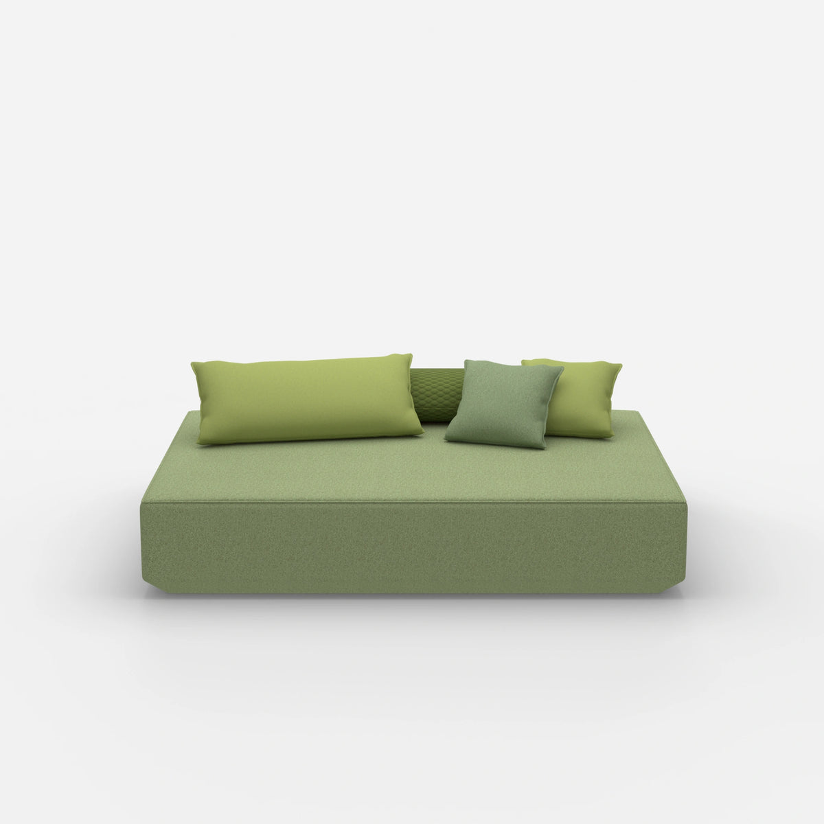 Moderner Pouf in groß von vorne