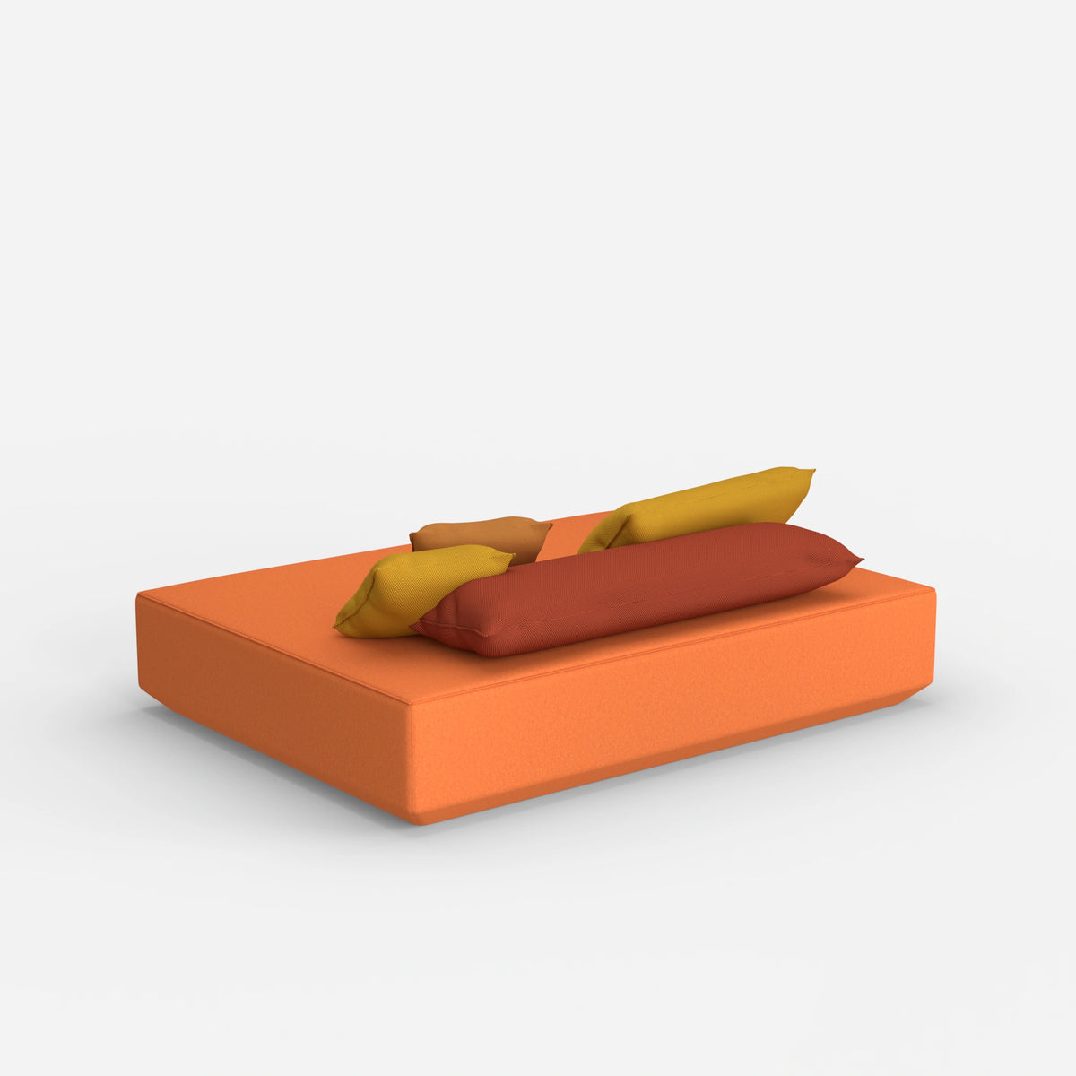 Moderner Pouf in groß von hinten