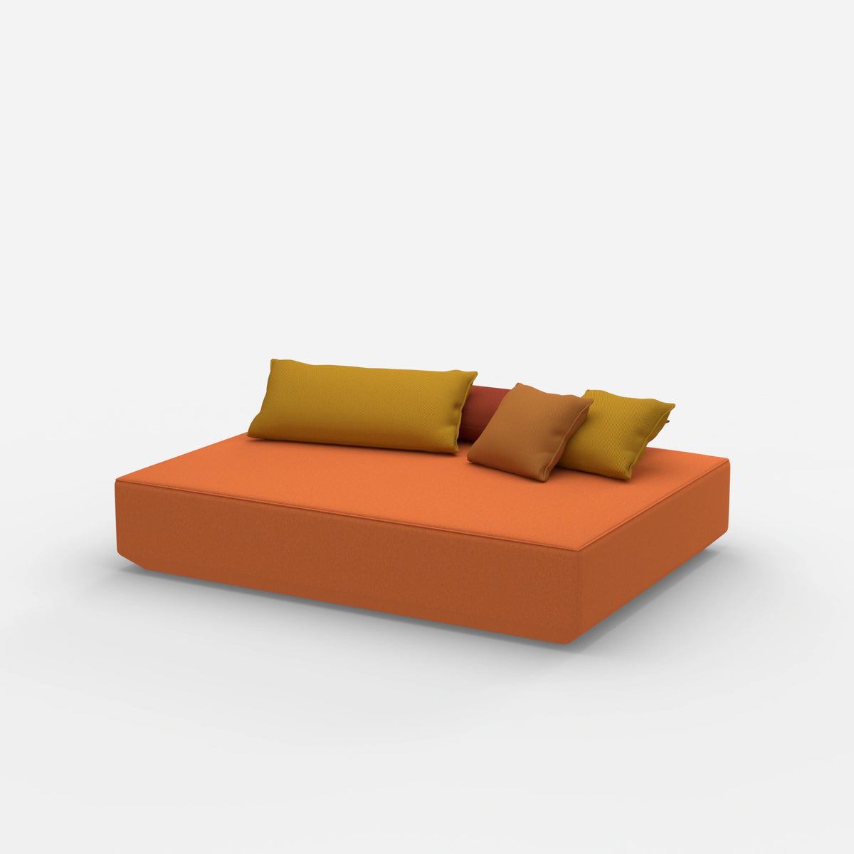 Moderner Pouf in groß von der Seite