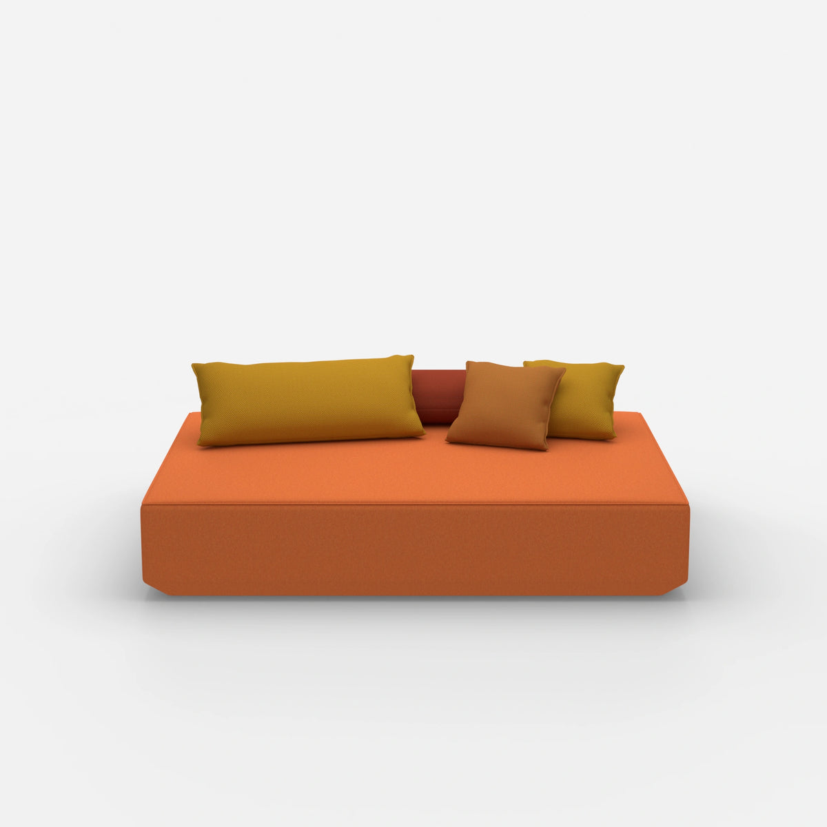 Moderner Pouf in groß von vorne