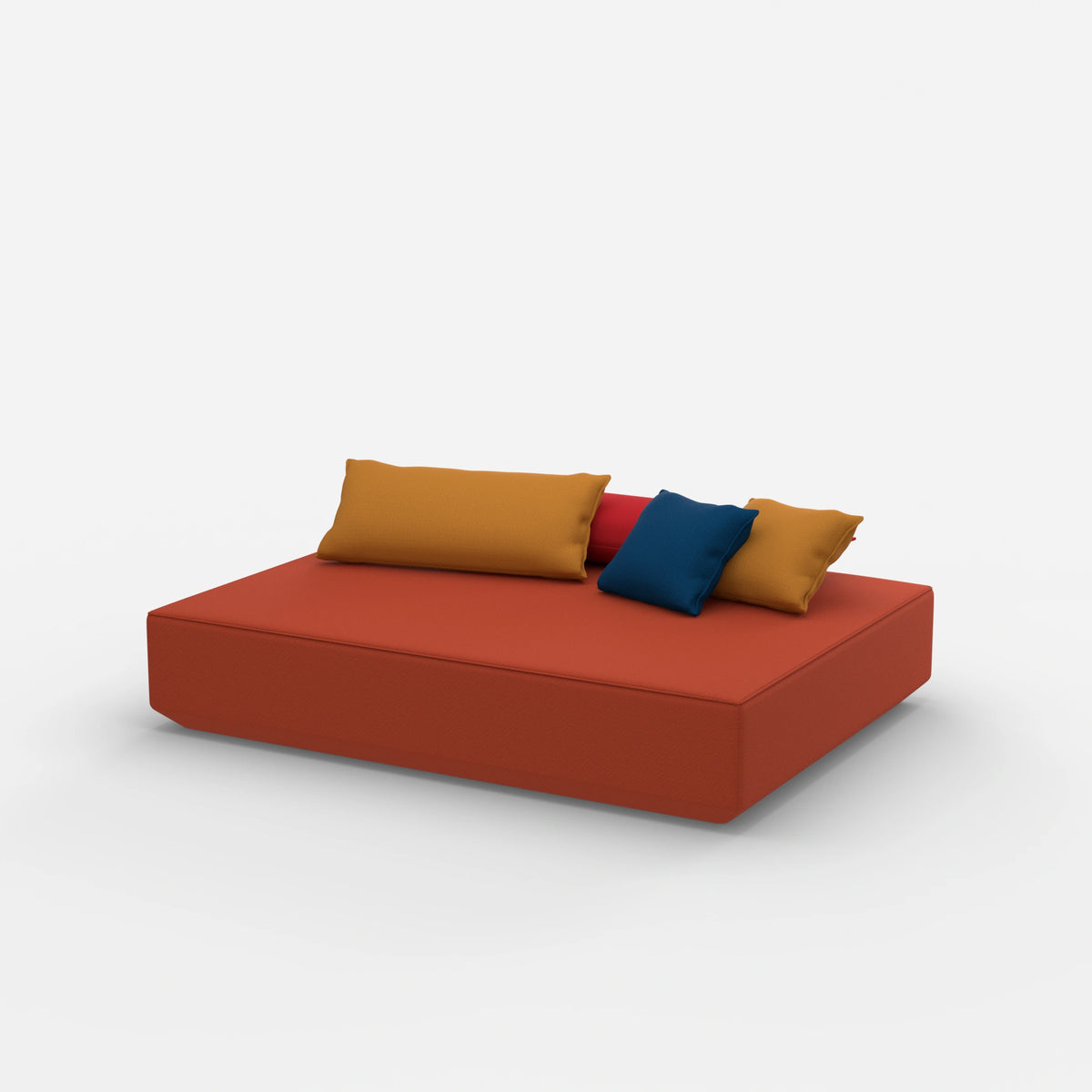 Moderner Pouf in groß von der Seite