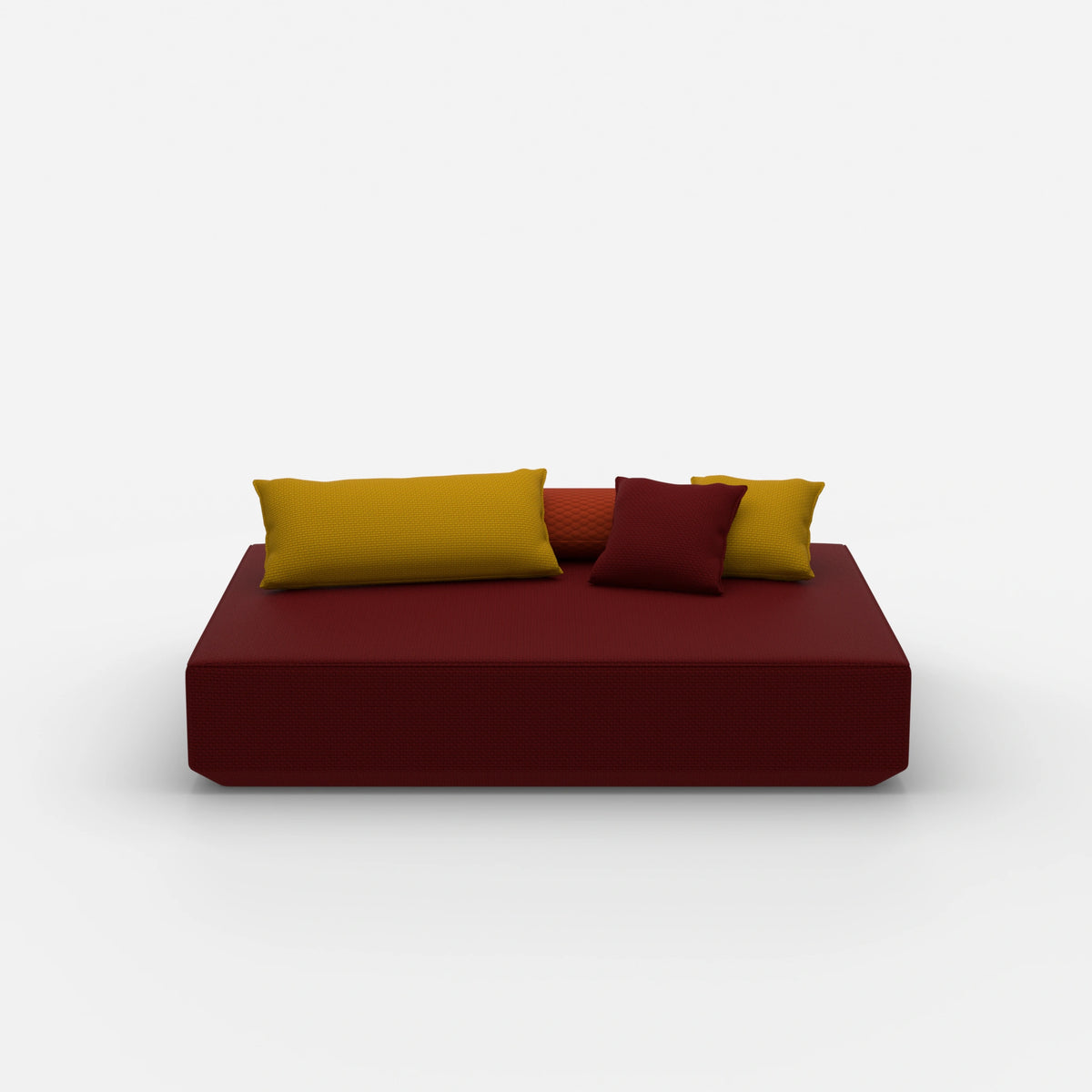 Moderner Pouf in groß von vorne
