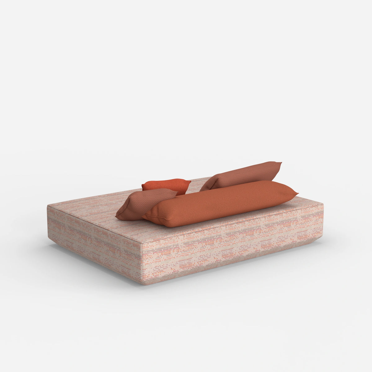 Moderner Pouf in groß von hinten