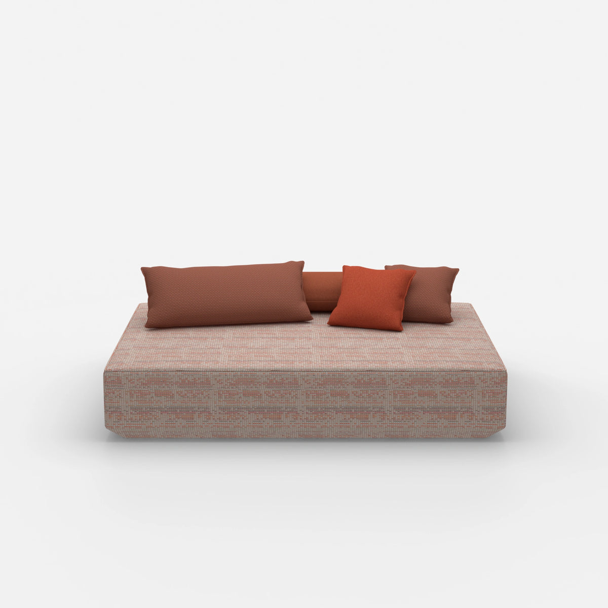 Moderner Pouf in groß von vorne