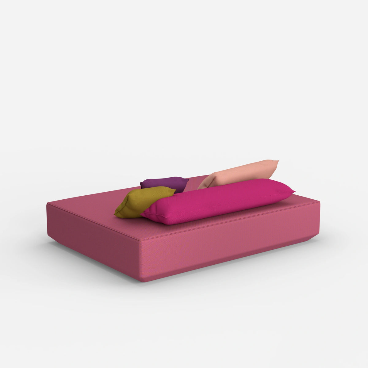 Moderner Pouf in groß von hinten