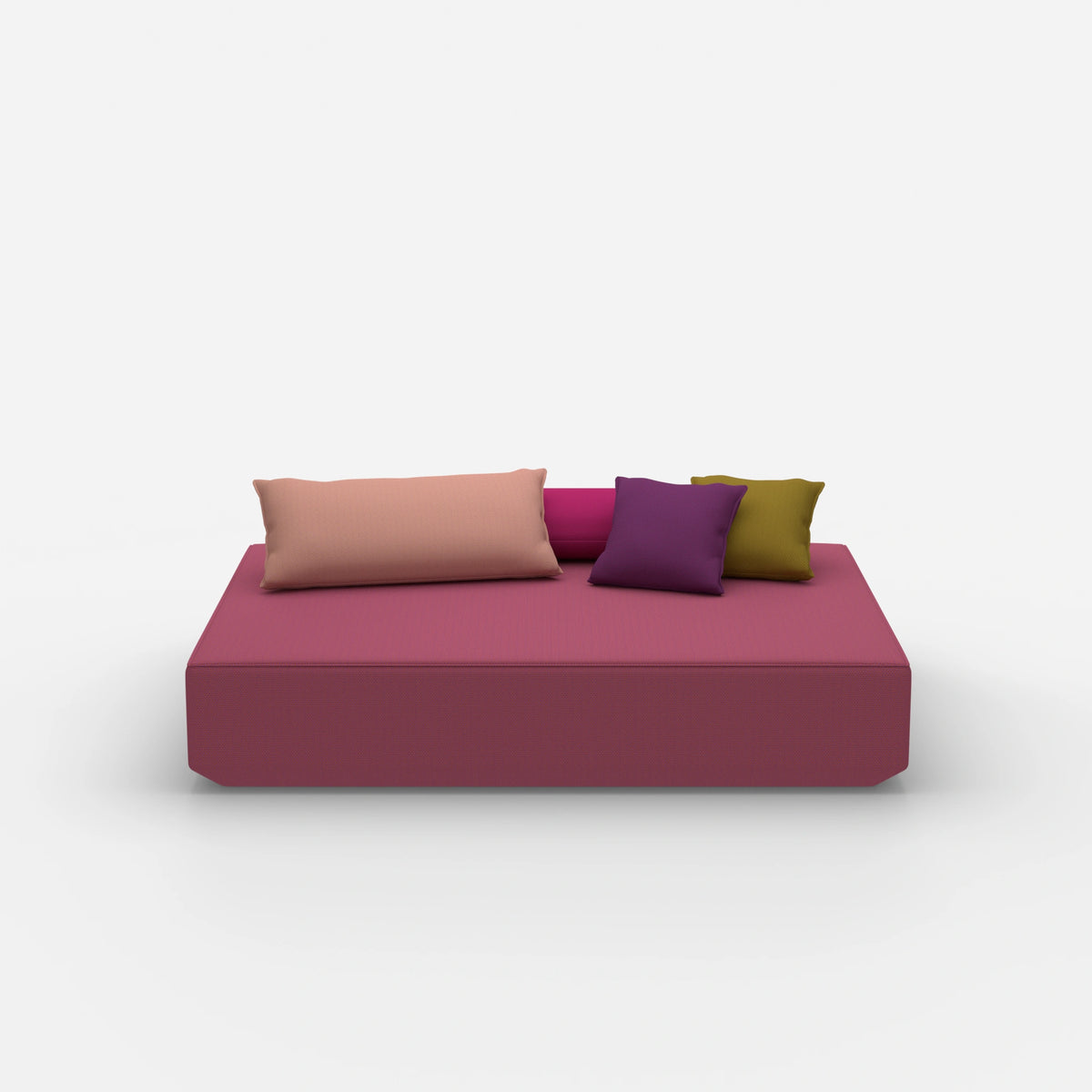 Moderner Pouf in groß von vorne