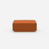 Moderner Pouf orange von vorne
