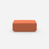 Moderner Pouf orange von vorne