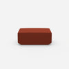 Moderner Pouf orange von vorne