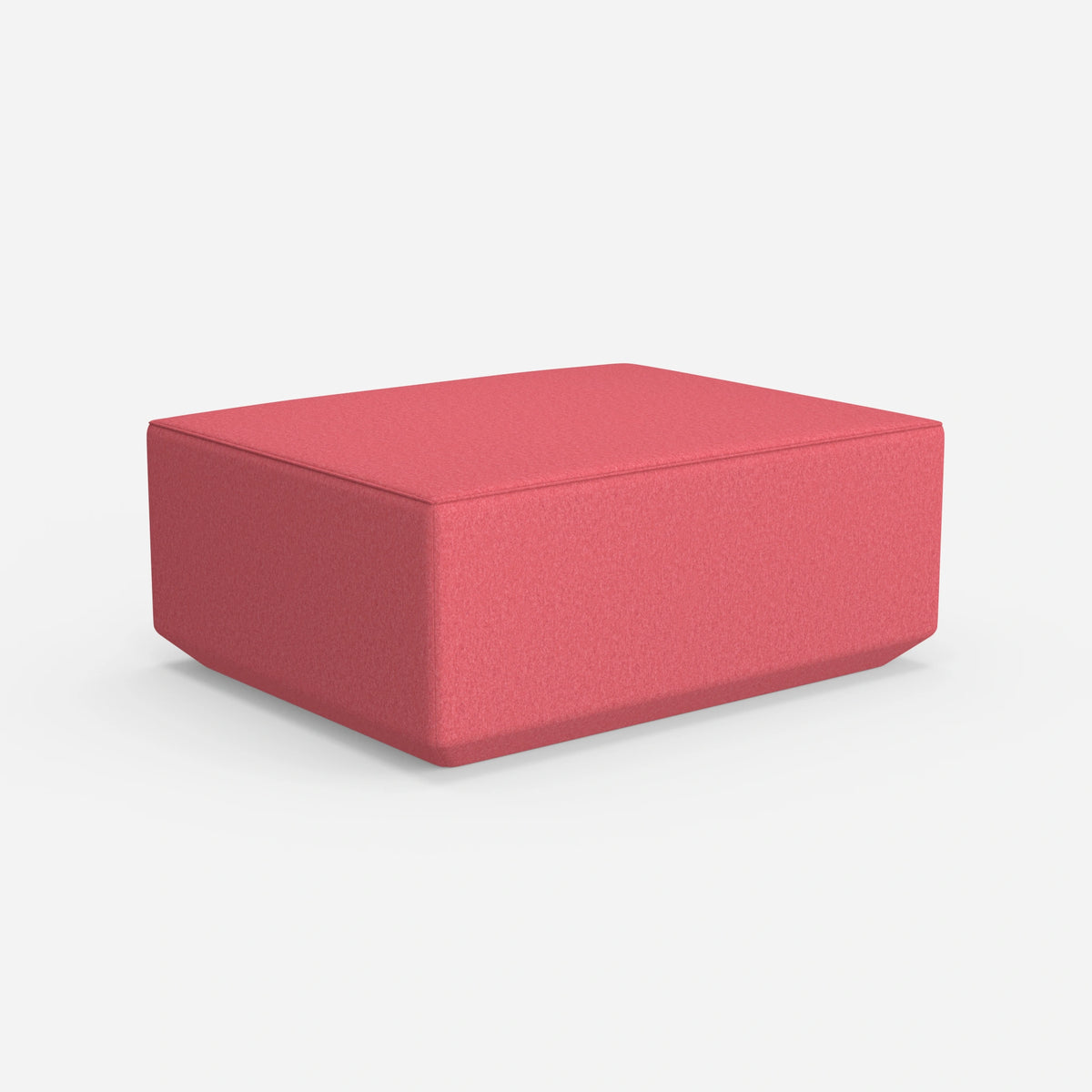 Moderner Pouf pink von hinten