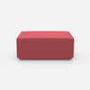Moderner Pouf pink von vorne