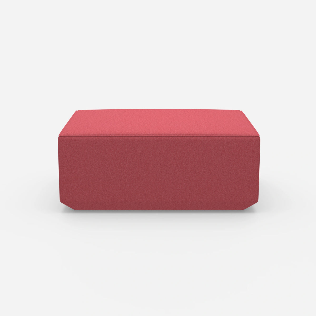 Moderner Pouf pink von vorne