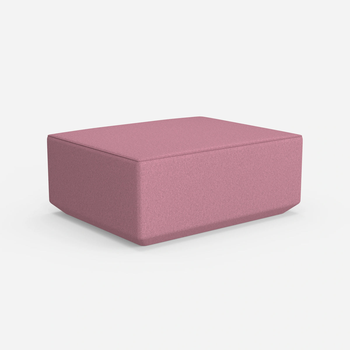 Moderner Pouf pink von hinten