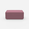 Moderner Pouf pink von vorne