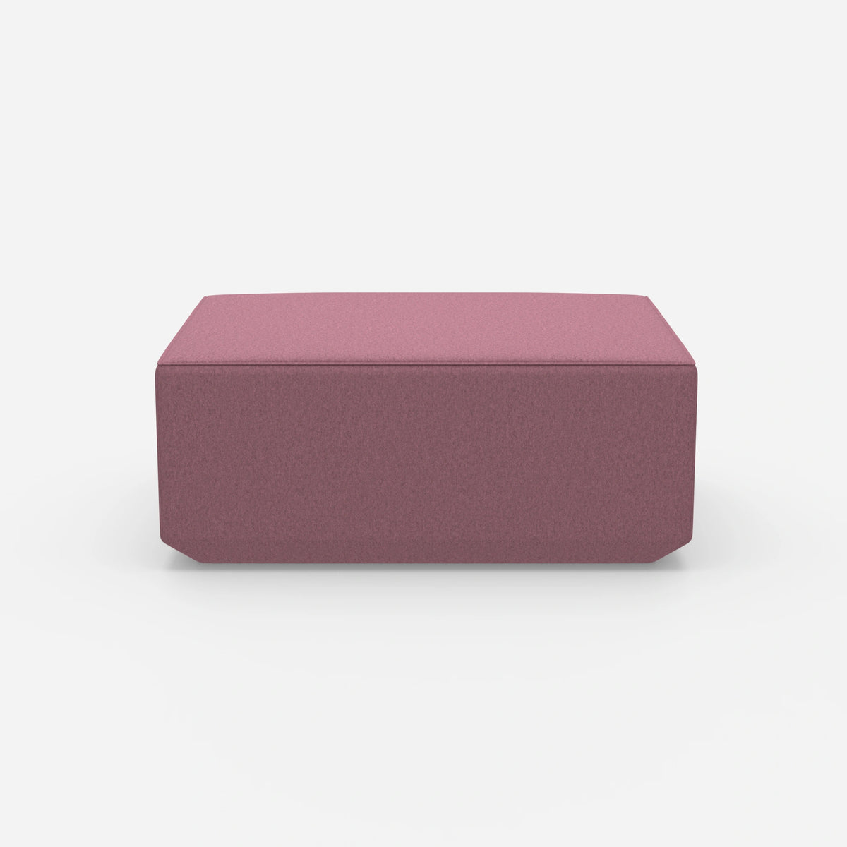 Moderner Pouf pink von vorne