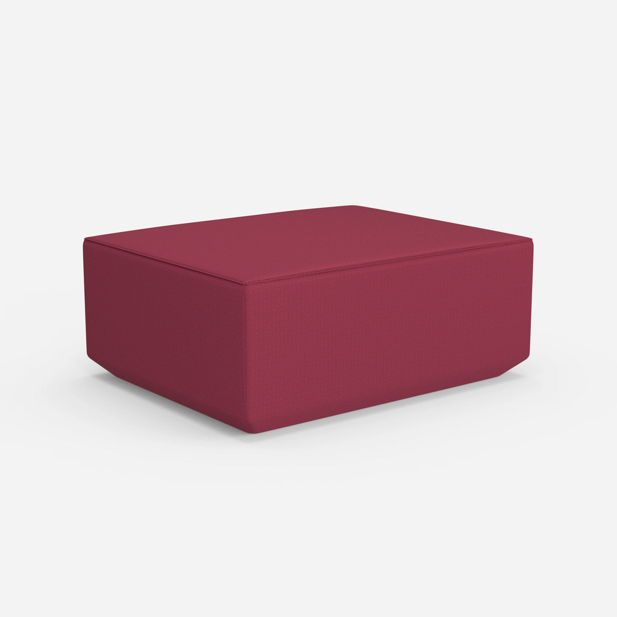 Moderner Pouf pink von hinten