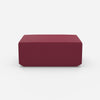 Moderner Pouf pink von vorne