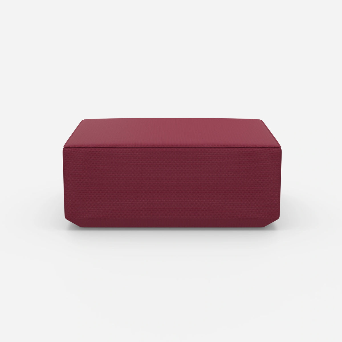 Moderner Pouf pink von vorne