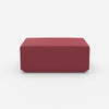 Moderner Pouf pink von vorne