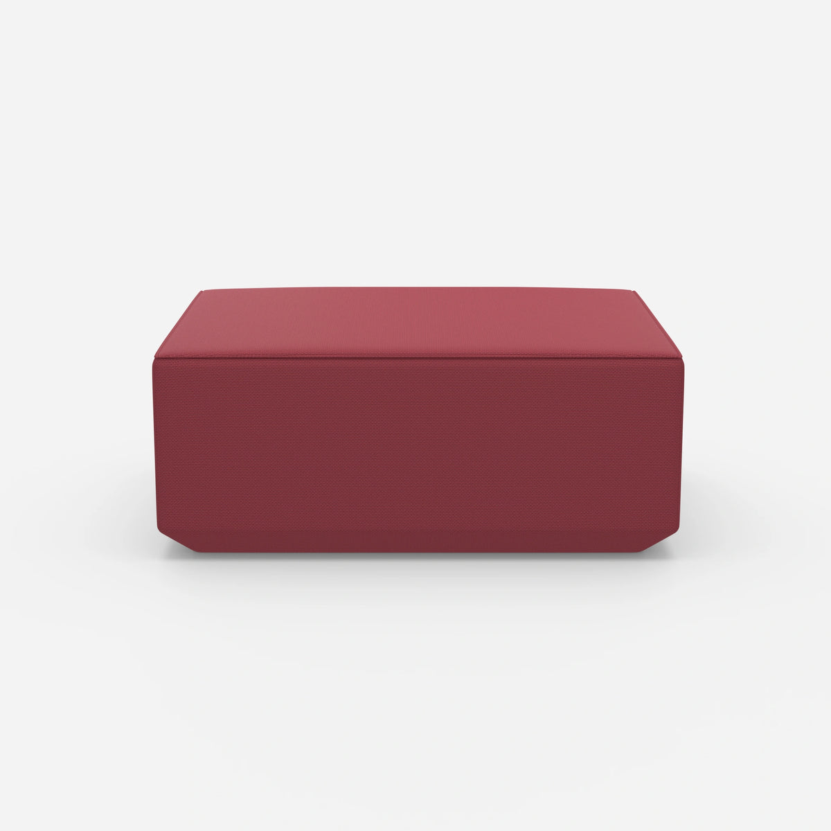 Moderner Pouf pink von vorne