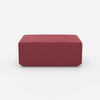 Moderner Pouf pink von vorne