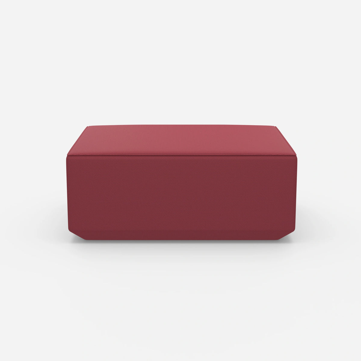 Moderner Pouf pink von vorne