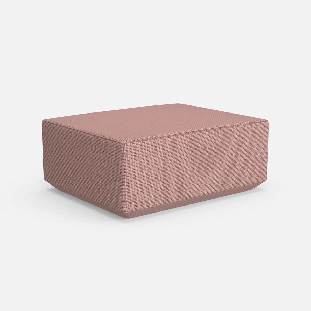 Moderner Pouf pink von hinten