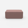 Moderner Pouf pink von vorne