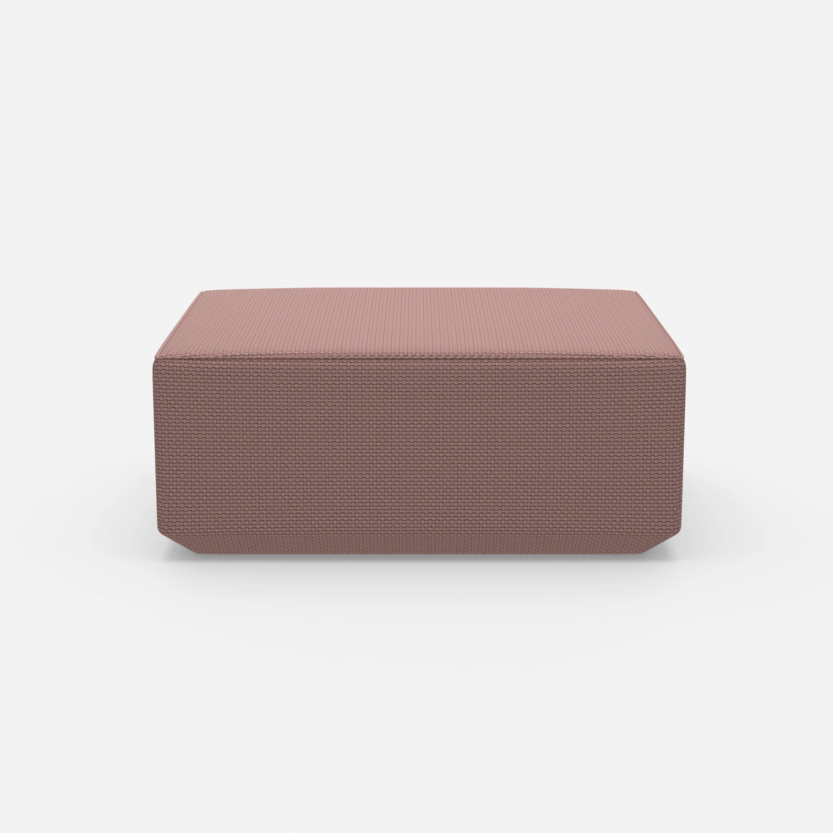 Moderner Pouf pink von vorne