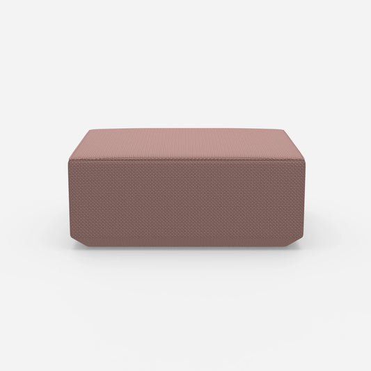 Moderner Pouf pink von vorne