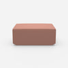 Moderner Pouf pink von vorne