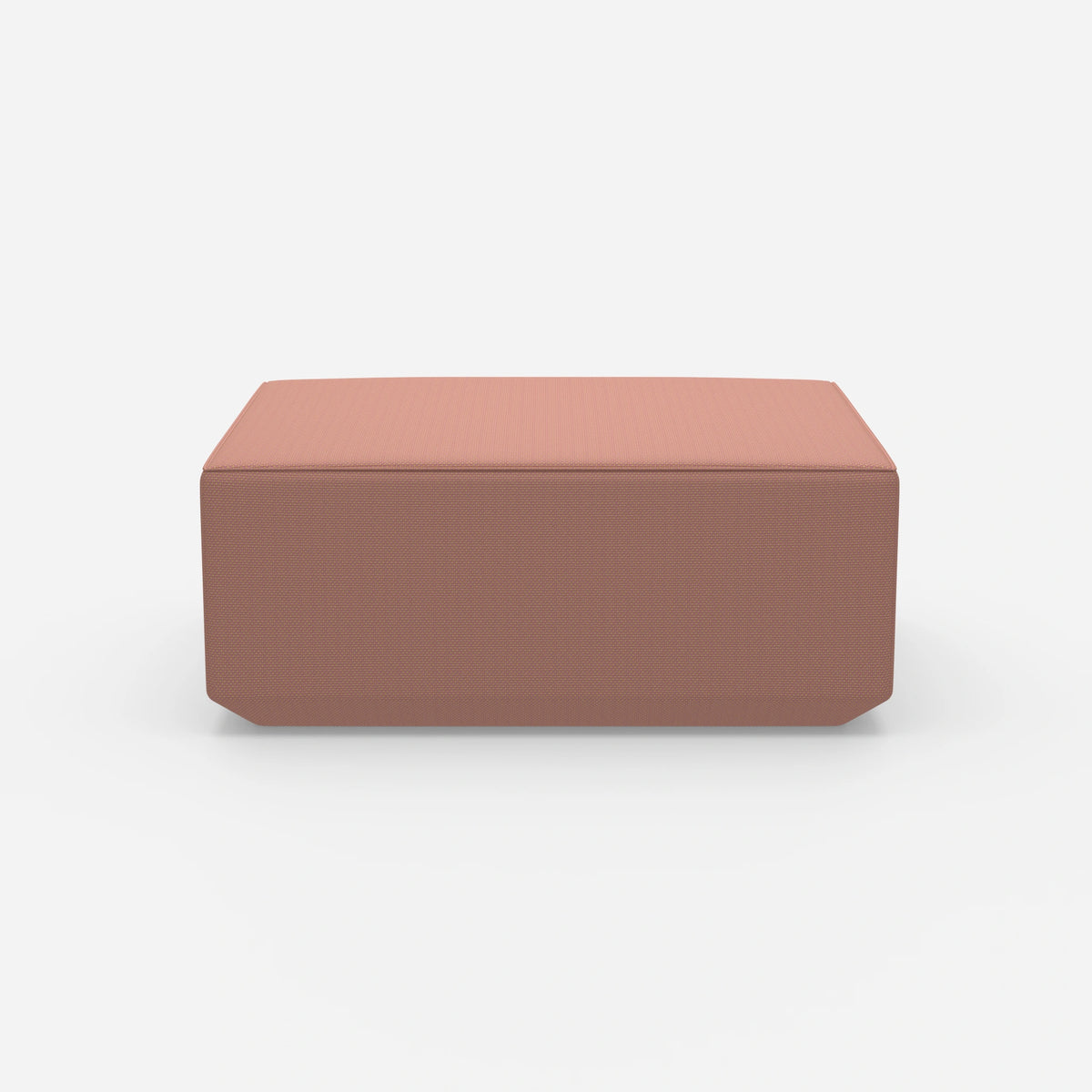 Moderner Pouf pink von vorne