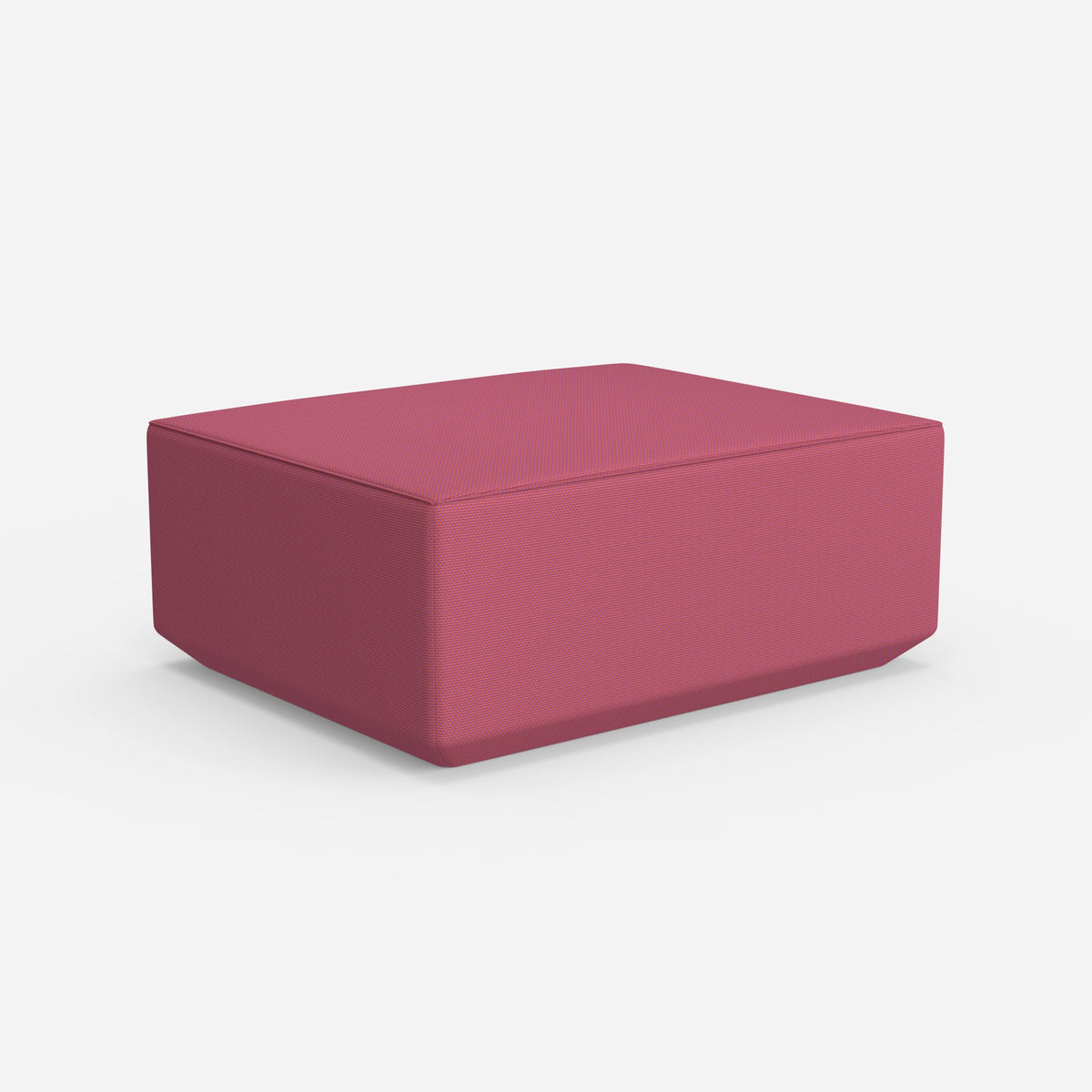 Moderner Pouf pink von hinten