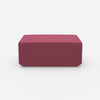 Moderner Pouf pink von vorne