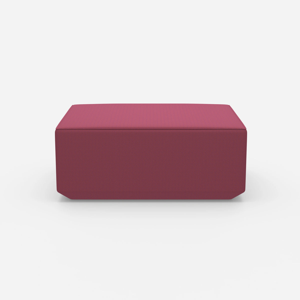Moderner Pouf pink von vorne