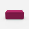 Moderner Pouf pink von vorne