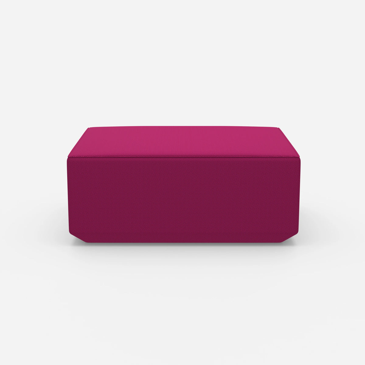 Moderner Pouf pink von vorne