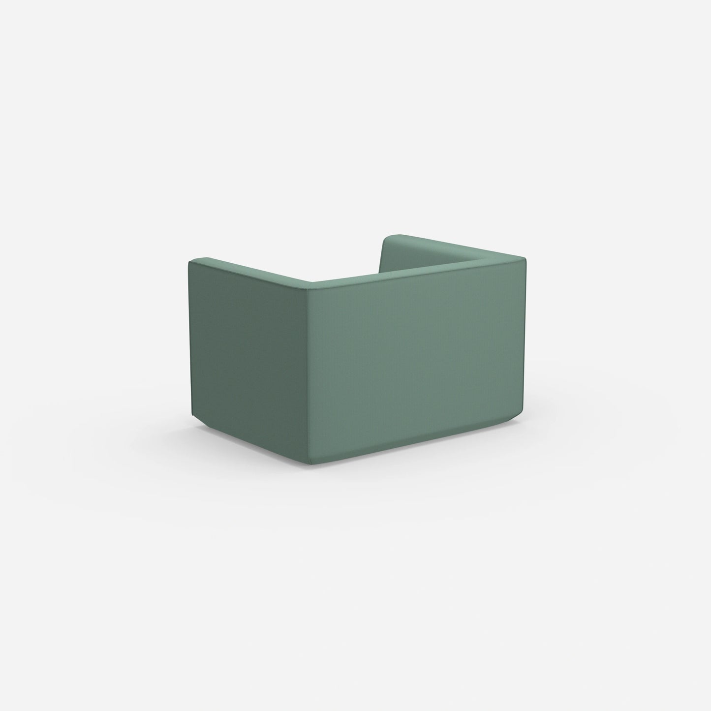 Modernes Zweisitzer Modulsofa von hinten
