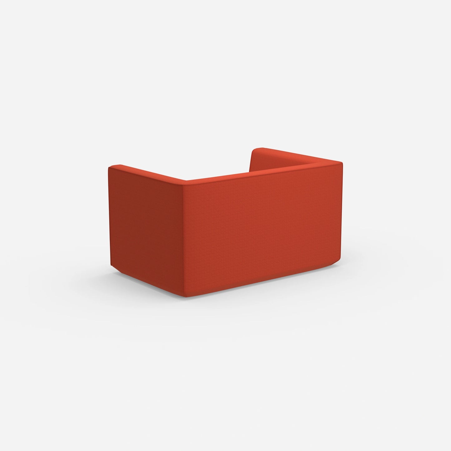 Modernes Zweisitzer Sofa mit hohem Rücken von hinten