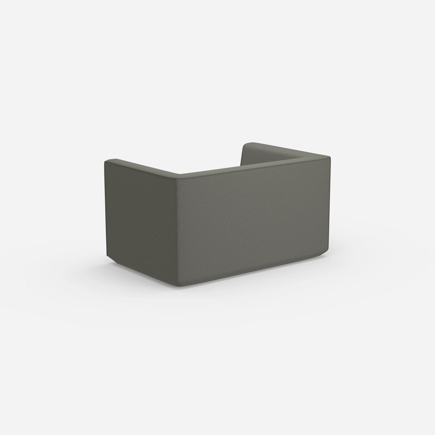 Modernes Zweisitzer Sofa mit hohem Rücken von hinten