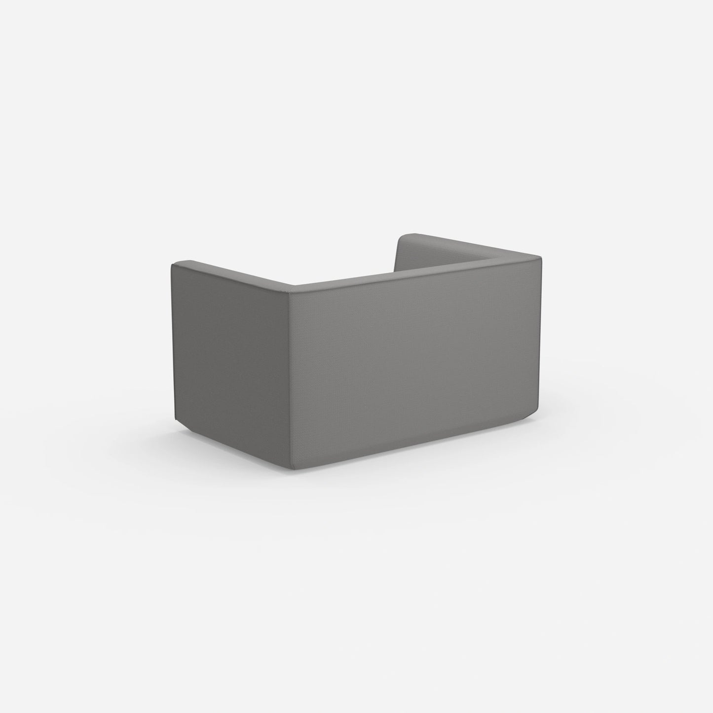 Modernes Zweisitzer Sofa mit hohem Rücken von hinten