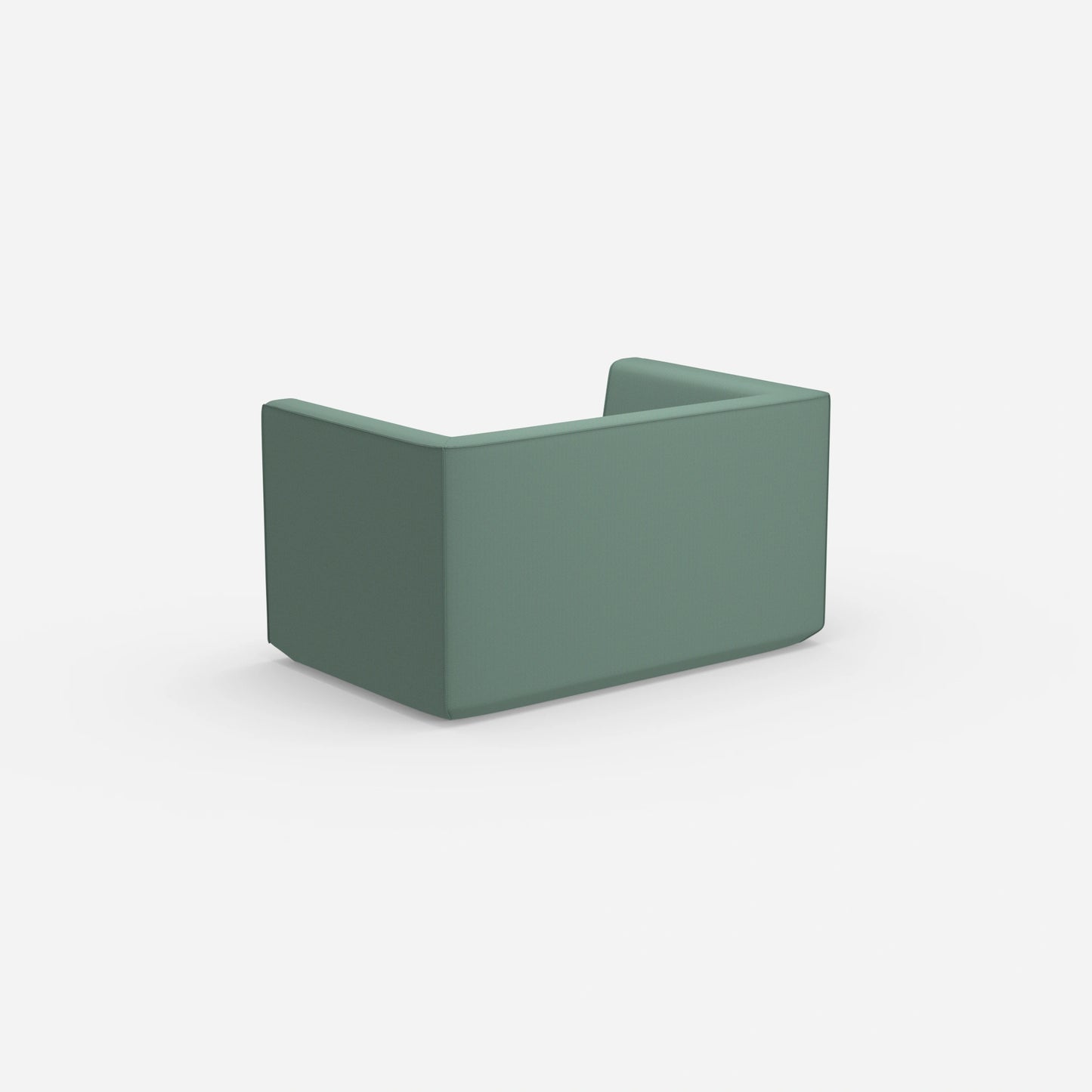 Modernes Zweisitzer Sofa mit hohem Rücken von hinten